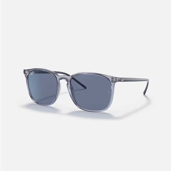 Ray-Ban Gray Blue Square Sunglasses